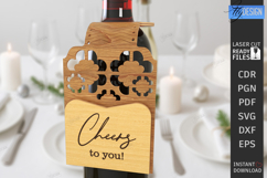 Wine Bottle Tag Laser Cut | Wine Accessory | Drinkware Décor Product Image 1