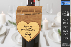 Wine Bottle Tag Laser Cut | Wine Accessory | Drinkware Décor Product Image 1