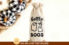 Halloween Wine Bag SVG | Bottle of Boos Product Image 1