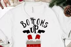 Santa in chimney svg - Santa Bottoms Up SVG, Christmas SVG Product Image 2