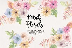 Petals Floral Bouquets Watercolor Pretty Wedding Flowers Product Image 1
