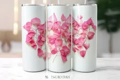 Dried Tropical Petals 20 OZ Tumbler|Herbarium Tumbler Wrap Product Image 2