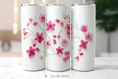 Dried Tropical Petals 20 OZ Tumbler|Herbarium Tumbler Wrap Product Image 3