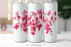 Dried Tropical Petals 20 OZ Tumbler|Herbarium Tumbler Wrap Product Image 4