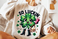 St Patrick&#039;s Day So Luckin&#039; Boujee PNG, Lucky Day PNG, Irish Product Image 2