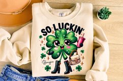 St Patrick&#039;s Day So Luckin&#039; Boujee PNG, Lucky Day PNG, Irish Product Image 3