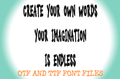 Bouncy Cartoon Crazy Alphabet Lettering ABC Text Font OTF Product Image 3