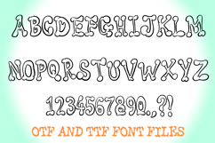 Bouncy Cartoon Doodle Alphabet Lettering ABC Text Font OTF Product Image 2