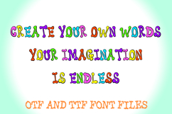 Bouncy Cartoon Doodle Alphabet Lettering ABC Text Font OTF Product Image 3