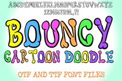 Bouncy Cartoon Doodle Alphabet Lettering ABC Text Font OTF by Squeeb Creative