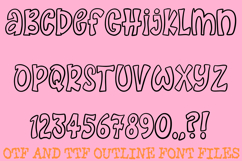 Bouncy Doodle Font Hand Drawn Cartoon Comic Lettering ABC Product Image 2