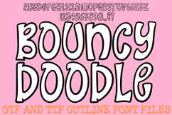 Bouncy Doodle Font Hand Drawn Cartoon Comic Lettering ABC OTF Type by Squeeb Creative