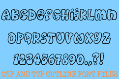 Bouncy Graffiti Font Hand Drawn Cartoon Comic Lettering ABC Product Image 2