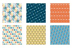 Bouquet of Colorful Flowers Digital Papers, Vector Patterns Product Image 4