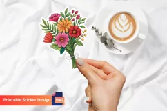 Bouquet of flowers Sticker, Floral Bouquet Sticker Product Image 1