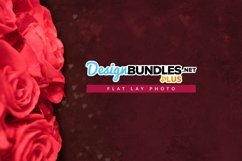 Bouquet Of Roses Valentine Flat Lay Product Image 1