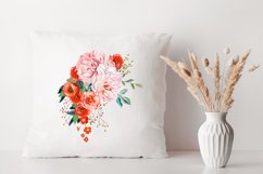 Watercolor roses flowers clipart, flowers Sublimation Product Image 3