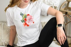 Watercolor roses flowers clipart, flowers Sublimation Product Image 2