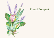 French Garden Watercolor Clipart Bundle Product Image 8