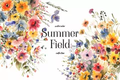 Watercolor Soft Pink Flowers Bouquets - Watercolor Floral Product Image 1
