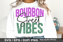 Bourbon Street Vibes - Mardi Gras SVG Design Product Image 1