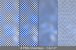 Blue foil seamless pattern overlay, PNG Product Image 1