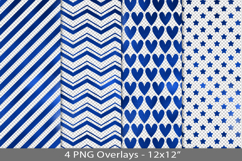 Blue foil seamless pattern overlay, PNG Product Image 1