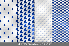 Blue foil seamless pattern overlay, PNG Product Image 1