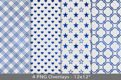 Blue foil seamless pattern overlay, PNG Product Image 1