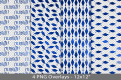 Blue foil seamless pattern overlay, PNG Product Image 1