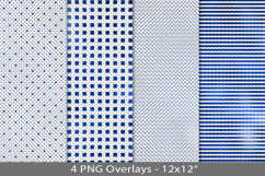 Blue foil seamless pattern overlay, PNG Product Image 1