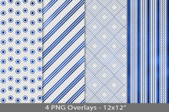 Blue foil seamless pattern overlay, PNG Product Image 1