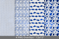 Blue foil seamless pattern overlay, PNG Product Image 1