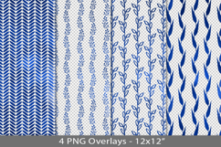 Blue foil seamless pattern overlay, PNG Product Image 1