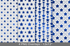 Blue foil seamless pattern overlay, PNG Product Image 1
