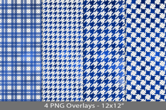 Blue foil seamless pattern overlay, PNG Product Image 1