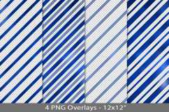 Blue foil seamless pattern overlay, PNG Product Image 1