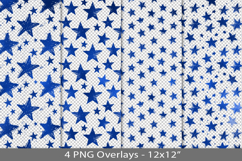 Blue foil seamless pattern overlay, PNG Product Image 1