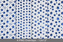 Blue foil seamless pattern overlay, PNG Product Image 1