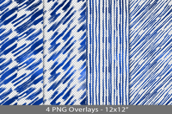 Blue foil seamless pattern overlay, PNG Product Image 1