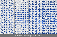 Blue foil seamless pattern overlay, PNG Product Image 1