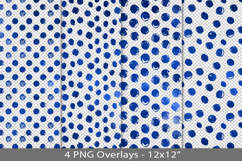 Blue foil seamless pattern overlay, PNG Product Image 1