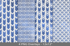 Blue foil seamless pattern overlay, PNG Product Image 1