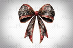 Paisley bow, Clipart PNG, Sublimation Design. Product Image 1
