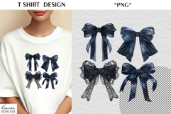 Silk Coquette Bow| Summer T Shirt Sublimation|Lace Bow Product Image 1