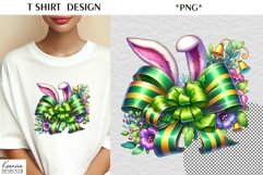Silk Easter Bow|Fluffy Easter Bunny Ears T Shirt Design Product Image 1