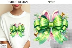Silk Easter Bow|Fluffy Easter Bunny Ears T Shirt Design Product Image 1