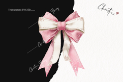 Coquette Christmas Bow Clipart | Pink Christmas PNG Product Image 2