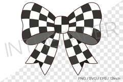 Checkerboard pattern bow PNG Clipart ribbon illustration EPS Product Image 1