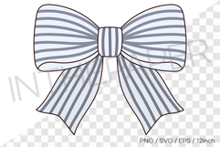 Stripe design bow PNG Clipart ribbon illustration EPS SVG Product Image 1